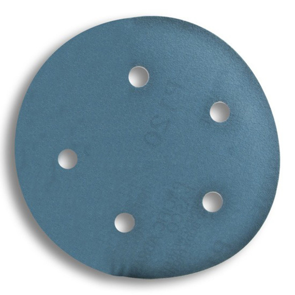 Pasco Sanding Disc 5-in W x 5-in L 120-Grit 5-Hole Hook and Loop 100-Pack P6.24-05120V5
